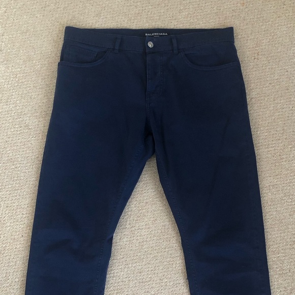 BALENCIAGA Navy Chinos, Size 32 - Picture 11 of 16